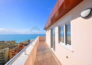 اطلالة بحر - دوبلكس 3 غرف وصالة - في مهموتلار / الانيا 