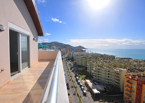 اطلالة بحر - دوبلكس 3 غرف وصالة - في مهموتلار / الانيا 