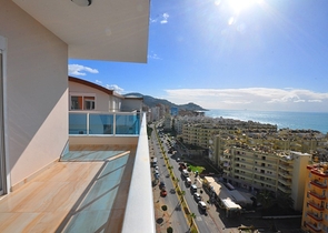 اطلالة بحر - دوبلكس 3 غرف وصالة - في مهموتلار / الانيا 