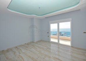 اطلالة بحر - دوبلكس 3 غرف وصالة - في مهموتلار / الانيا 