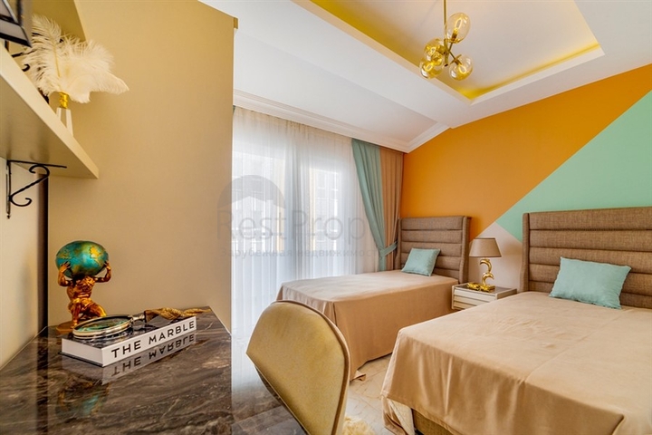 اطلالة بحر - دوبلكس فاخرة - تصميم 1+3 - في مهموتلار / الانيا 