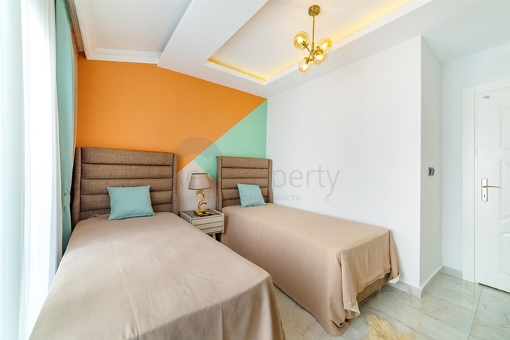 اطلالة بحر - دوبلكس فاخرة - تصميم 1+3 - في مهموتلار / الانيا 