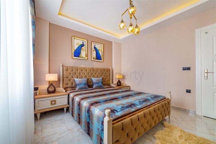 اطلالة بحر - دوبلكس فاخرة - تصميم 1+3 - في مهموتلار / الانيا 