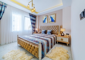 اطلالة بحر - دوبلكس فاخرة - تصميم 1+3 - في مهموتلار / الانيا 