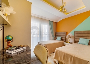 اطلالة بحر - دوبلكس فاخرة - تصميم 1+3 - في مهموتلار / الانيا 