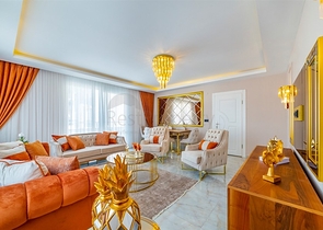 اطلالة بحر - دوبلكس فاخرة - تصميم 1+3 - في مهموتلار / الانيا 