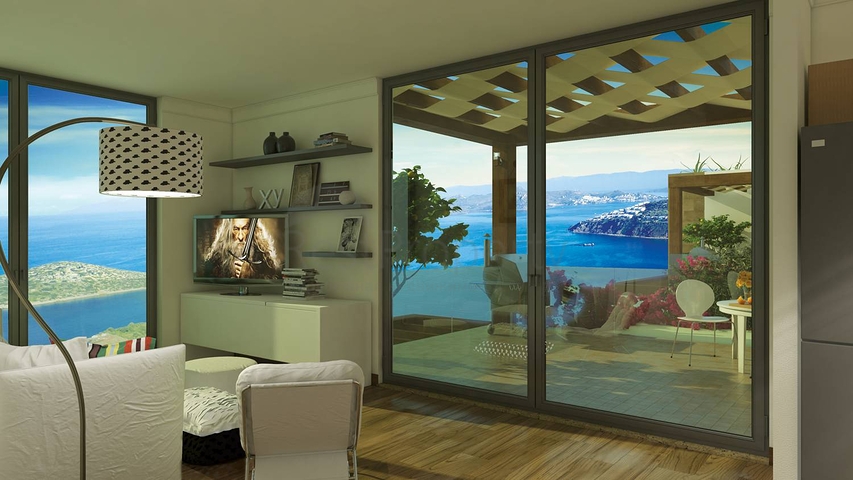 اطلالة بحرية خيالية - شقق وفلل ضمن مجمع فاخر - في بودروم 