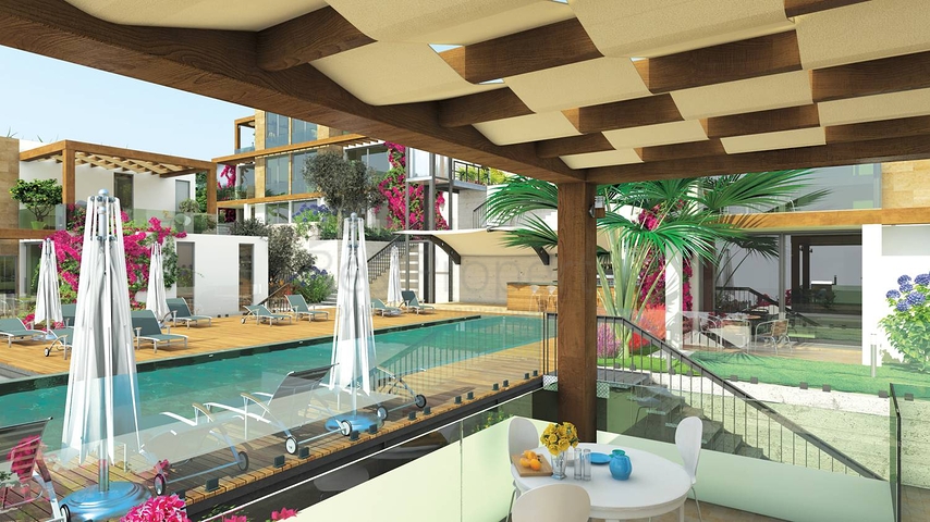 اطلالة بحرية خيالية - شقق وفلل ضمن مجمع فاخر - في بودروم 