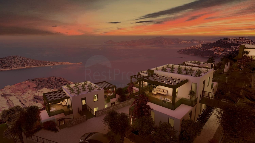 اطلالة بحرية خيالية - شقق وفلل ضمن مجمع فاخر - في بودروم 