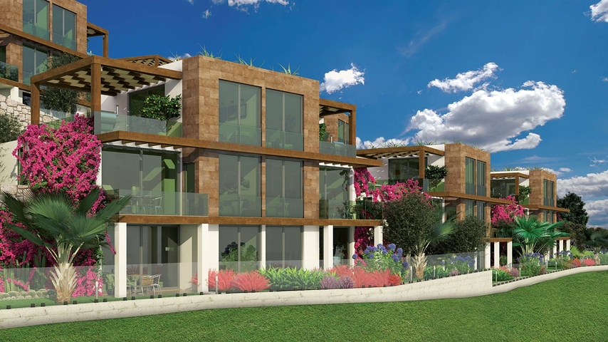 اطلالة بحرية خيالية - شقق وفلل ضمن مجمع فاخر - في بودروم 