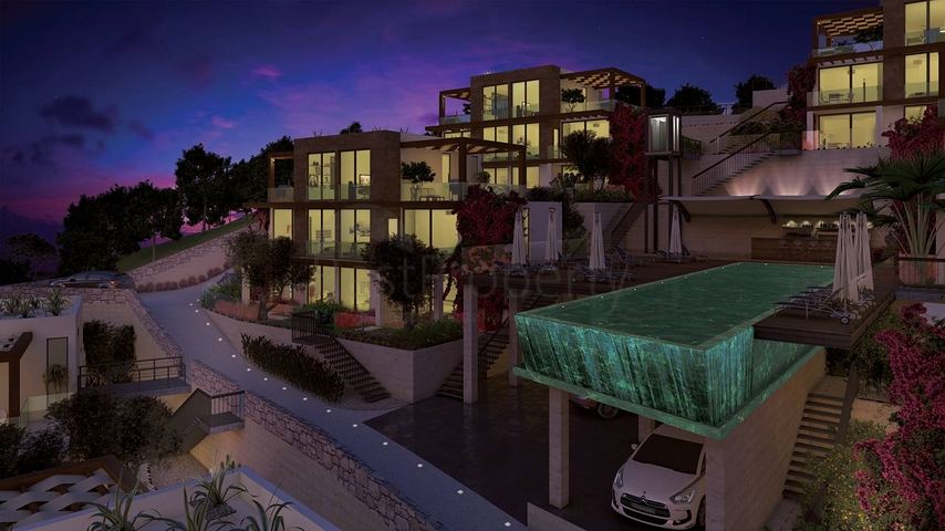 اطلالة بحرية خيالية - شقق وفلل ضمن مجمع فاخر - في بودروم 