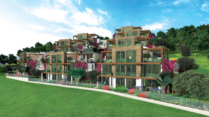 اطلالة بحرية خيالية - شقق وفلل ضمن مجمع فاخر - في بودروم 