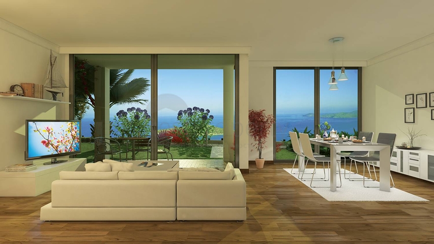 اطلالة بحرية خيالية - شقق وفلل ضمن مجمع فاخر - في بودروم 