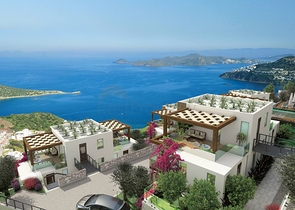 اطلالة بحرية خيالية - شقق وفلل ضمن مجمع فاخر - في بودروم 