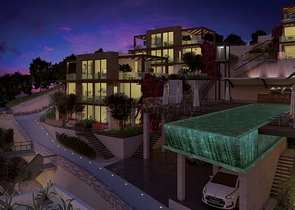 اطلالة بحرية خيالية - شقق وفلل ضمن مجمع فاخر - في بودروم 