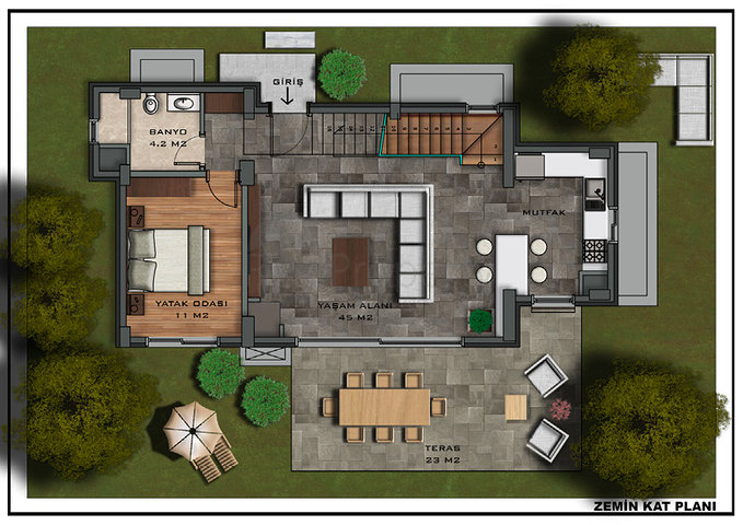 فلل عائلية -بتصميم انيق - في بودروم 