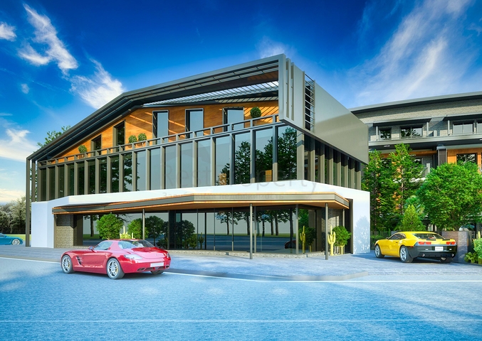 مجمع سكني في المرحلة النهائية من البناء في لارا