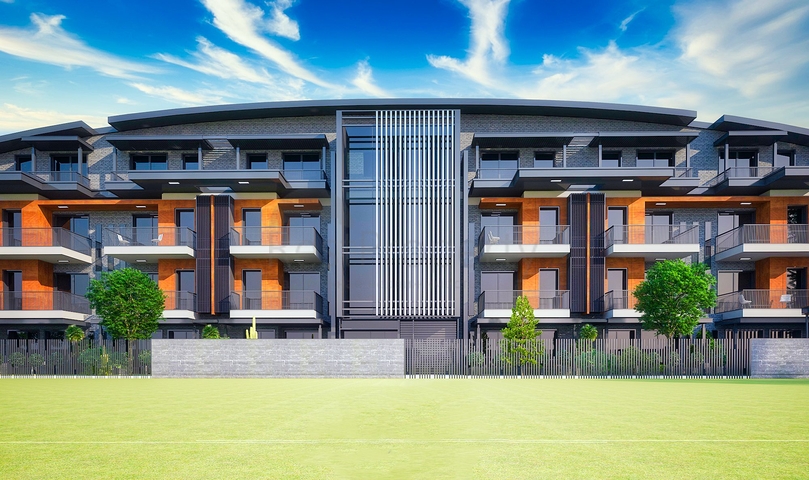 مجمع سكني في المرحلة النهائية من البناء في لارا