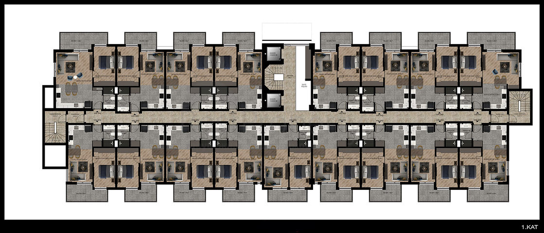مجمع سكني في المرحلة النهائية من البناء في لارا