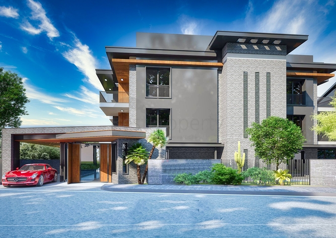 مجمع سكني في المرحلة النهائية من البناء في لارا