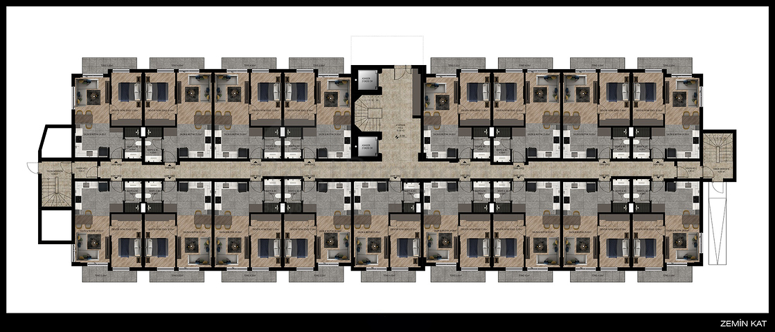مجمع سكني في المرحلة النهائية من البناء في لارا