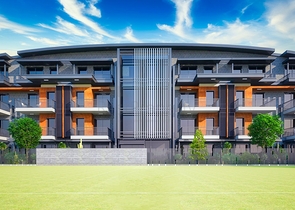 مجمع سكني في المرحلة النهائية من البناء في لارا