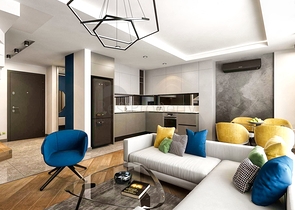 مجمع سكني في المرحلة النهائية من البناء في لارا