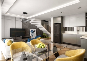 مجمع سكني في المرحلة النهائية من البناء في لارا