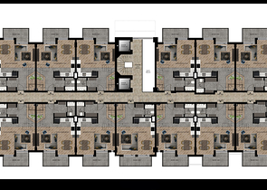 مجمع سكني في المرحلة النهائية من البناء في لارا