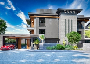 مجمع سكني في المرحلة النهائية من البناء في لارا