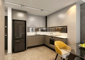 مجمع سكني في المرحلة النهائية من البناء في لارا