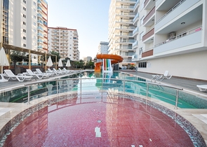 شقة غرفة وصالة -مفروشة -ضمن مجمع يضم كافة الخدمات - مهموتلار /الانيا 