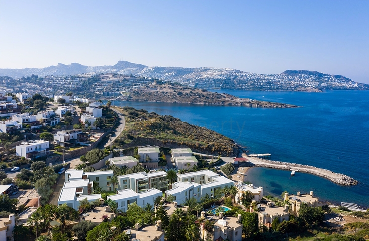 اطلالة بحرية -شقق ودوبلكس ضمن مجمع حديث - في بودروم 