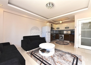 شقة انيقة - بالكون واسع - اطلالة مفتوحة -تصميم غرفة وصالة -في مهموتلار / الانيا 