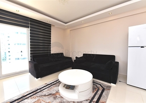 شقة انيقة - بالكون واسع - اطلالة مفتوحة -تصميم غرفة وصالة -في مهموتلار / الانيا 