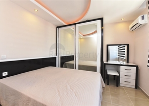 شقة انيقة - بالكون واسع - اطلالة مفتوحة -تصميم غرفة وصالة -في مهموتلار / الانيا 