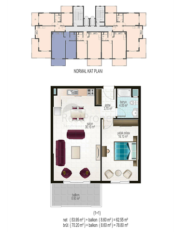 شقق بغرفة نوم واحدة وشقق بثلاث غرف نوم للبيع في ألانيا 