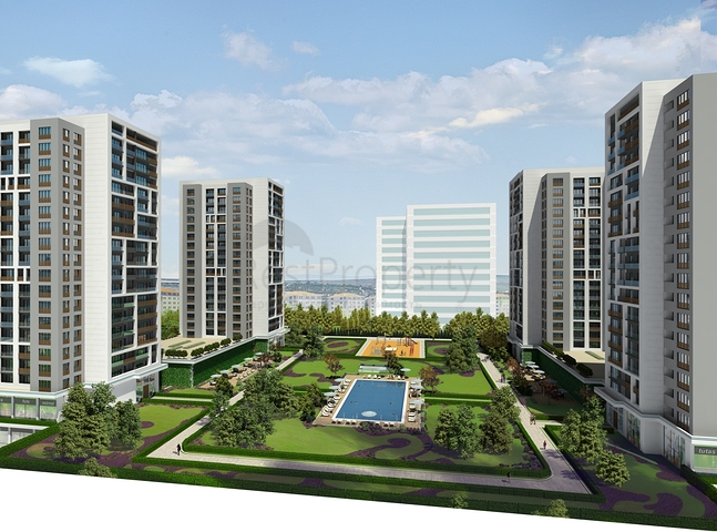 شقق عائلية - غرفتين وصالة او ثلاث غرف وصالة -مجمع سكني -في بيلك دوزو /اسطنبول 