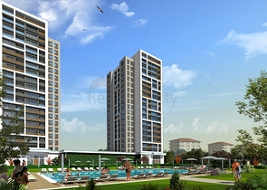 شقق عائلية - غرفتين وصالة او ثلاث غرف وصالة -مجمع سكني -في بيلك دوزو /اسطنبول 