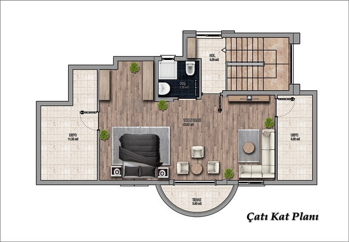 فلل 4 + 1 مع مسبح خاص في قادرية بيليك
