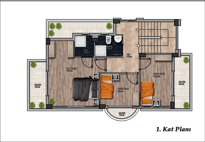 فلل 4 + 1 مع مسبح خاص في قادرية بيليك