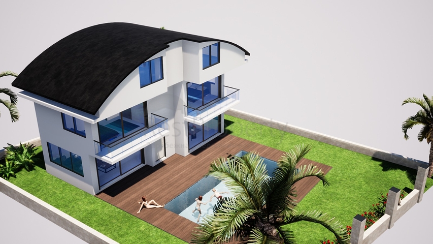 فيلا منفصلة 4 + 1 مع مسبح خاص في بيليك