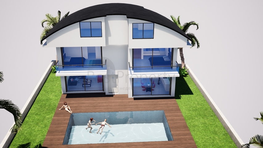 فيلا منفصلة 4 + 1 مع مسبح خاص في بيليك