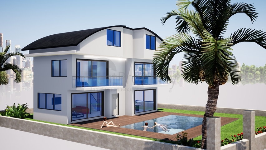 فيلا منفصلة 4 + 1 مع مسبح خاص في بيليك