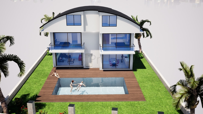 فيلا منفصلة 4 + 1 مع مسبح خاص في بيليك