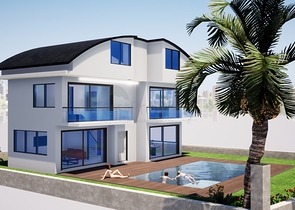 فيلا منفصلة 4 + 1 مع مسبح خاص في بيليك