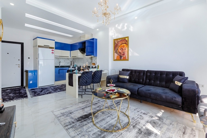 شقق حديثة - غرفة وصالة - مفروشة في مهموتلار / الانيا 