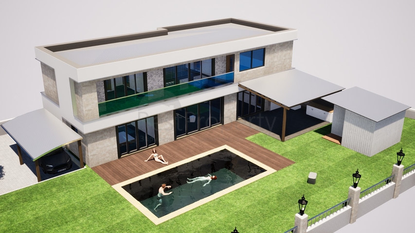 فيلا فسيحة 4 + 1 مع مسبح خاص في بيليك