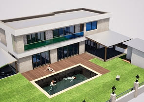 فيلا فسيحة 4 + 1 مع مسبح خاص في بيليك