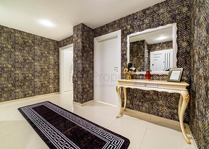 موقع مميز - تراس واسع - 3 غرف وصالة مفروشة - في مهموتلار / الانيا 